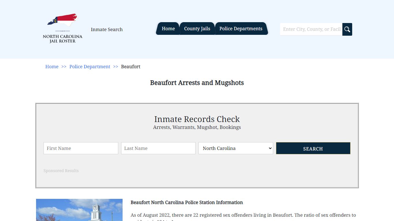 Beaufort Arrests and Mugshots | North Carolina Jail Roster